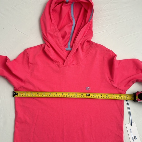 Southern Tide Bloom Pink hooded long sleeve t-shirt dress - Picture 7 of 10